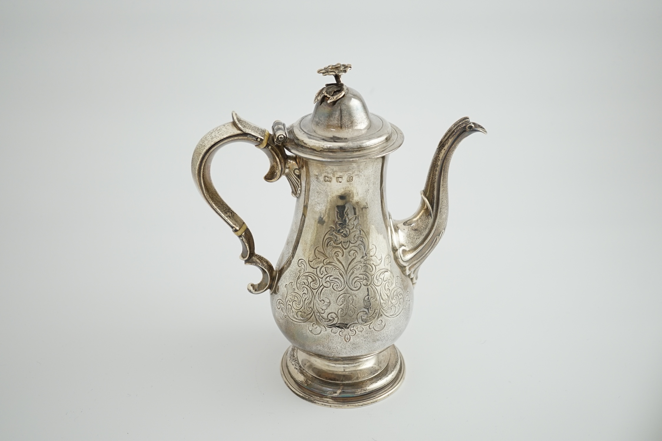 A George III silver coffee pot, by Daniel Smith & Robert Sharp